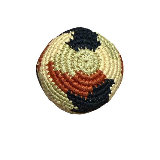🔥World Footbag Boota Bag Crochet Hacky Tan/Brown/Black BNWT🔥