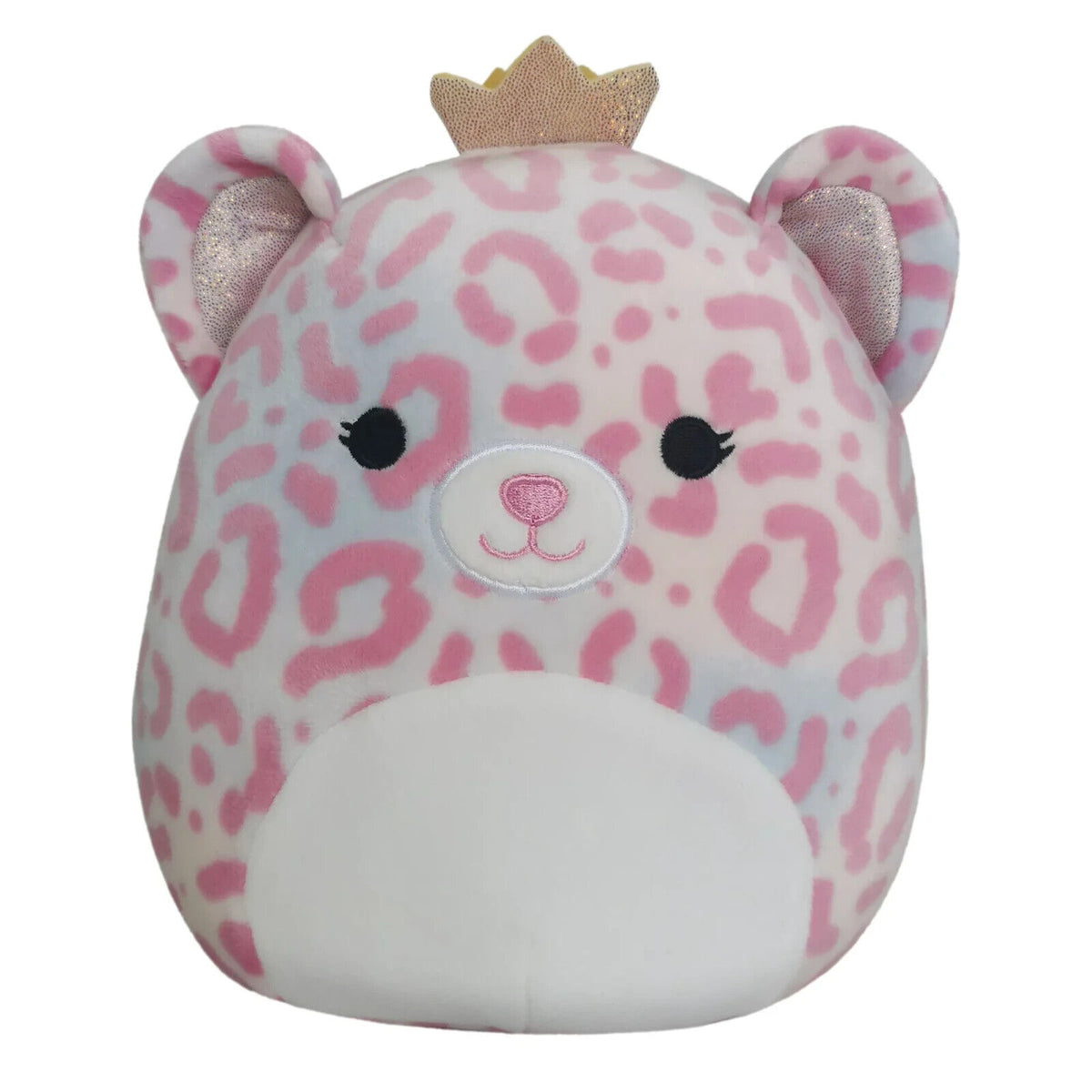🔥Squishmallow 8" Brandi Queen Cheetah 2021 Pink w/ Silver Crown & Ears NWOT🔥