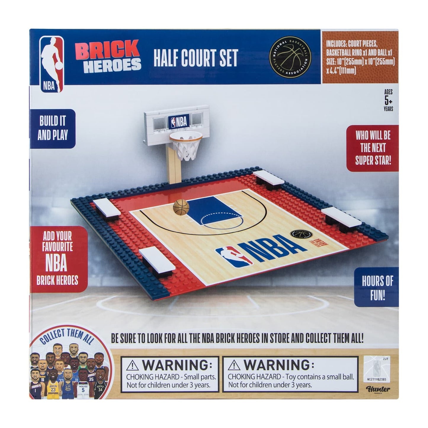 🔥NBA Brick Heroes Players Series Half Court Building Blocks Basketball Court🔥