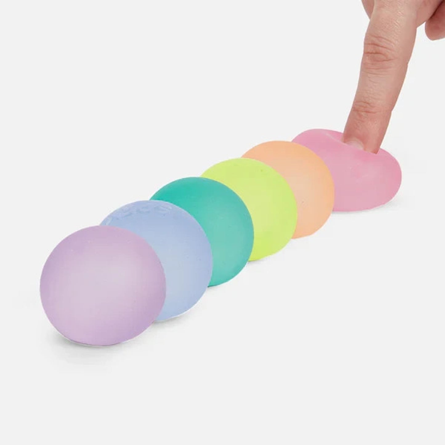 🔥SPEKS Gump Prizm Memory Gel Stress Ball 6 PK Mini Fidget SqueezeBNWT🔥