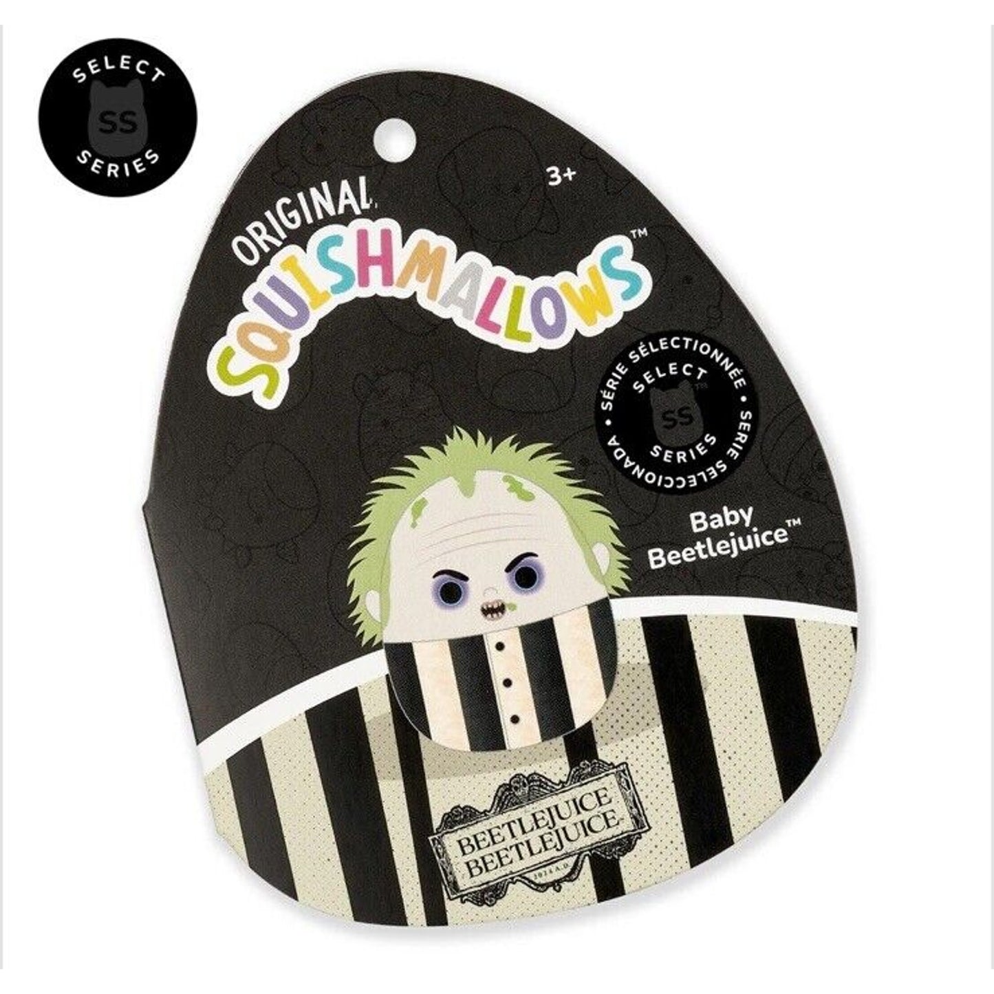 🔥Squishmallows Beetlejuice 10” & 4” Baby Beetlejuice Plush Select Series Set 2