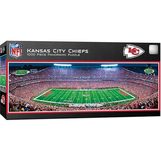 🔥Masterpieces NFL Unisex Stadium Panoramic Jigsaw Puzzle 1000-Pc KC Chiefs🔥