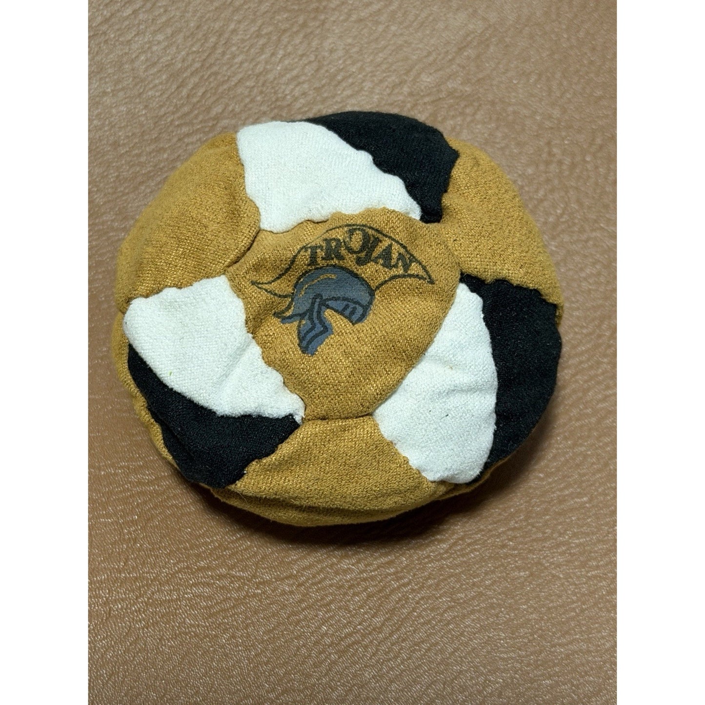 🔥World Footbag Trojan Hacky Sack Brown/White/Black BNWT🔥