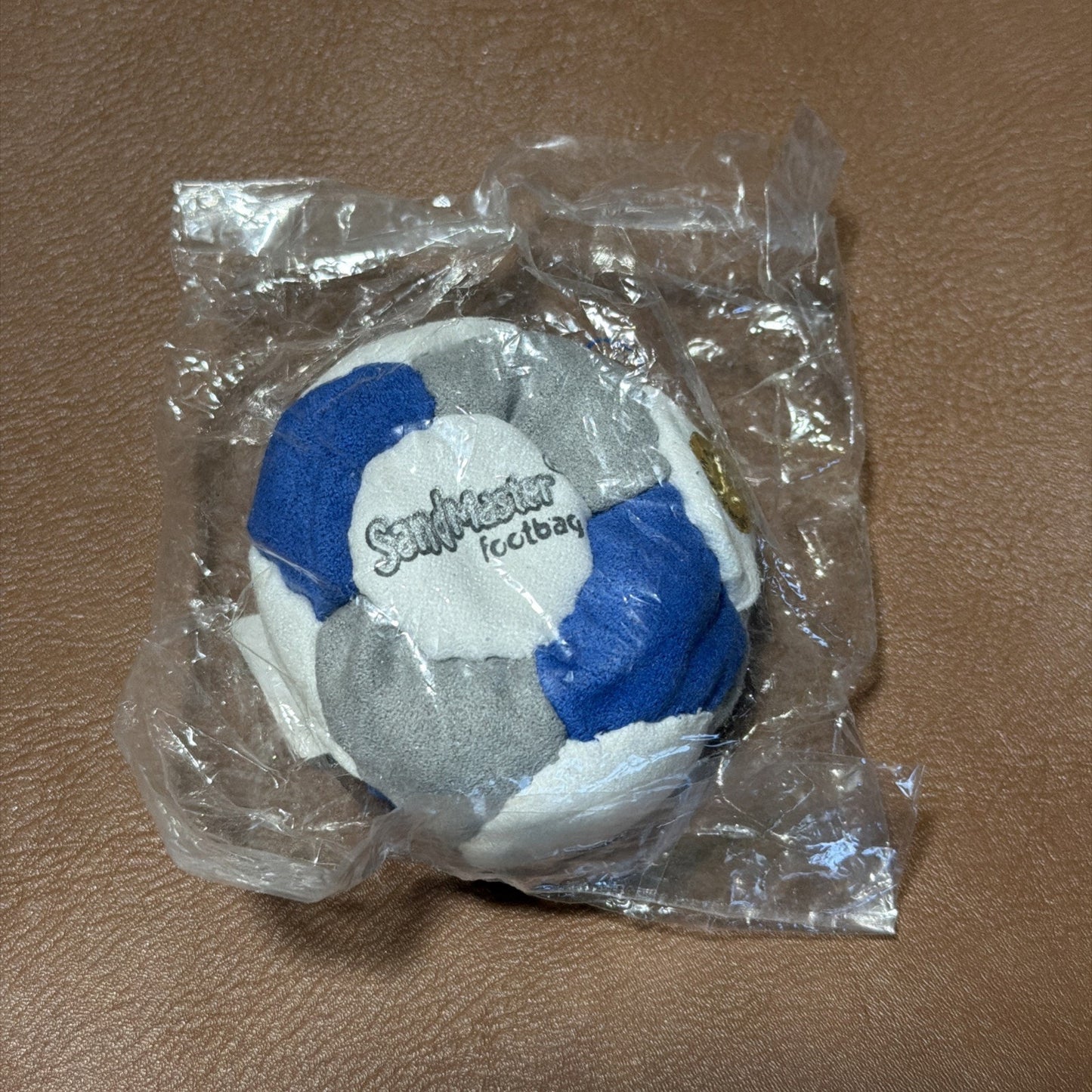🔥World Footbag SandMaster Hacky Sack Blue/White/Gray BNWT🔥
