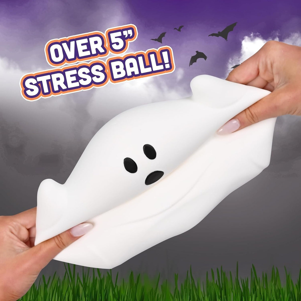 🔥Toymendous Ghost Shaped Squishy Squeeze Toy Stress Reliever White Viral BNWT🔥