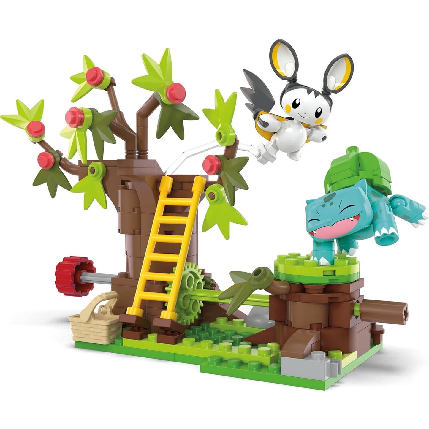 🔥MEGA Brands - Pokemon Emolga and Bulbasaur's Charming Woods Building Toy Kit🔥