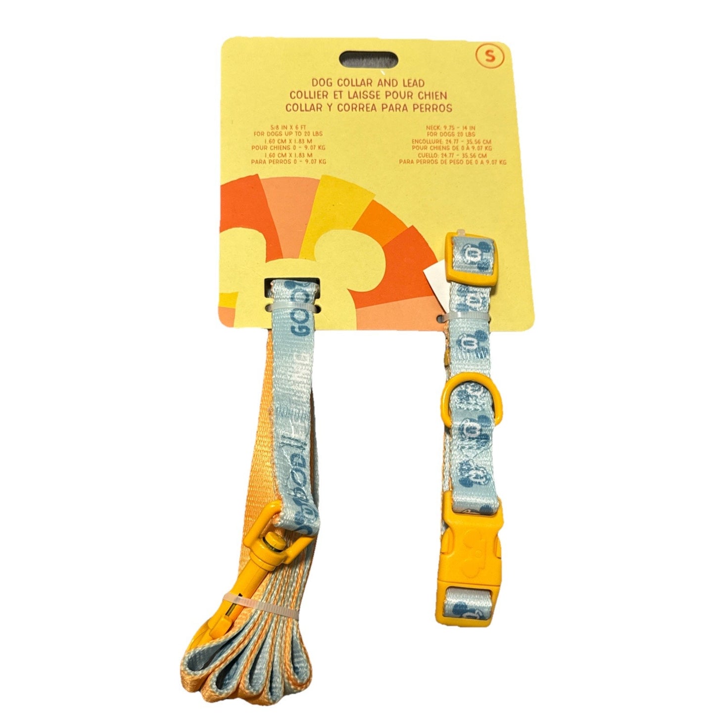 🔥Disney Dog Collar And Lead Size Small For Dogs Up To 20lbs BNWT🔥