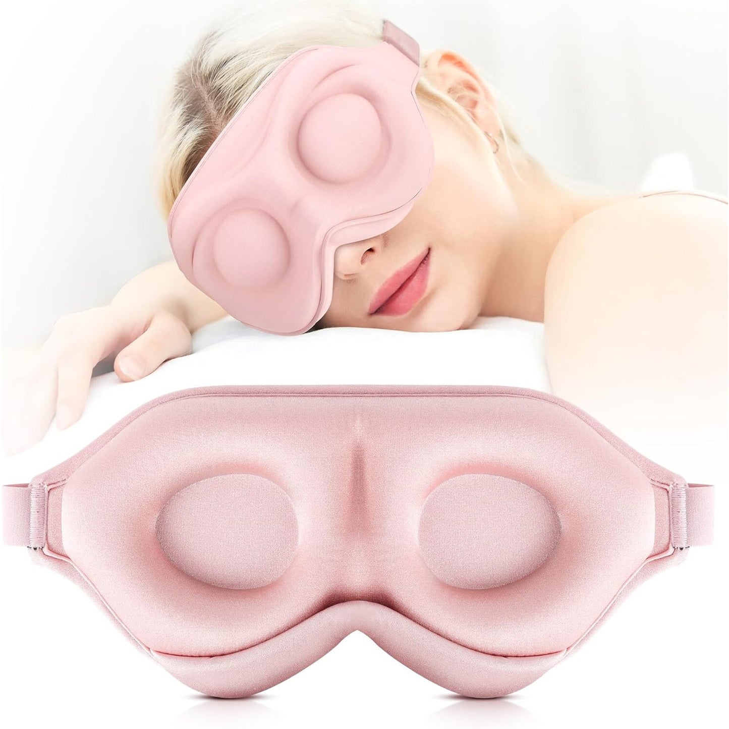 🔥Sleep Masks for Women Men- 3D Pink Sleep Eye Mask as Airplane Travel BNWT🔥