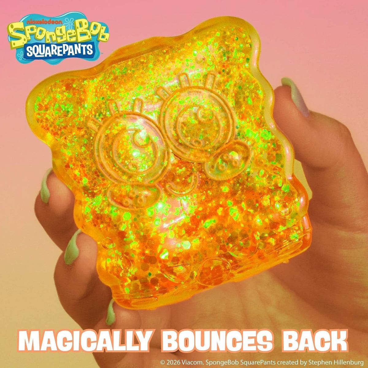 🔥SPONGEBOB Gelli Gels Scented Squishy Sensory Toy YELLOW BNWT🔥