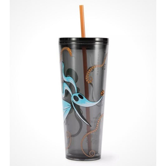 🔥Zero 24 oz. Starbucks Travel Tumbler & Straw The Nightmare Before Christmas🔥