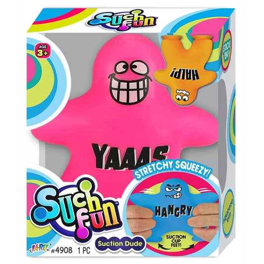🔥Ja-Ru Suction Cup Squish Dude PINK BNWT🔥