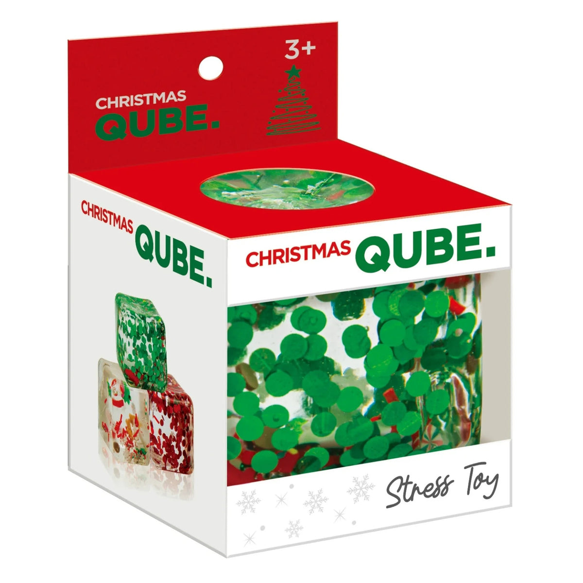 🔥Master Toys Christmas Squishy QUBE Stress Toy Holiday Rare GREEN BNWT🔥