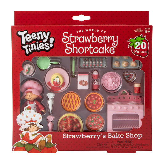 🔥Vintage Style Teenie Tinies Strawberry Shortcake's Bake Shop Playset BNWT🔥