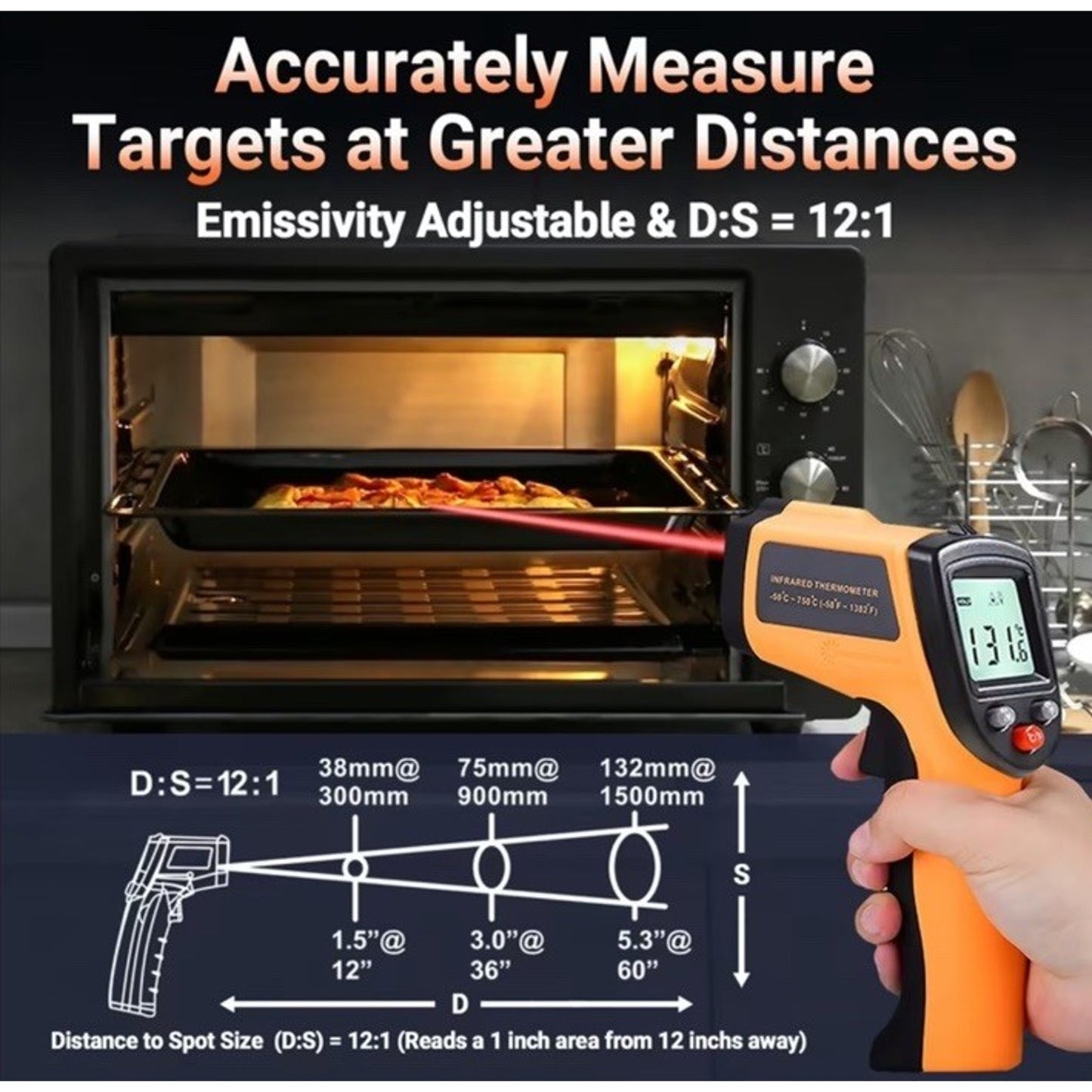 🔥Infrared Thermometer laser Temperature Gun GM320 BNWT🔥