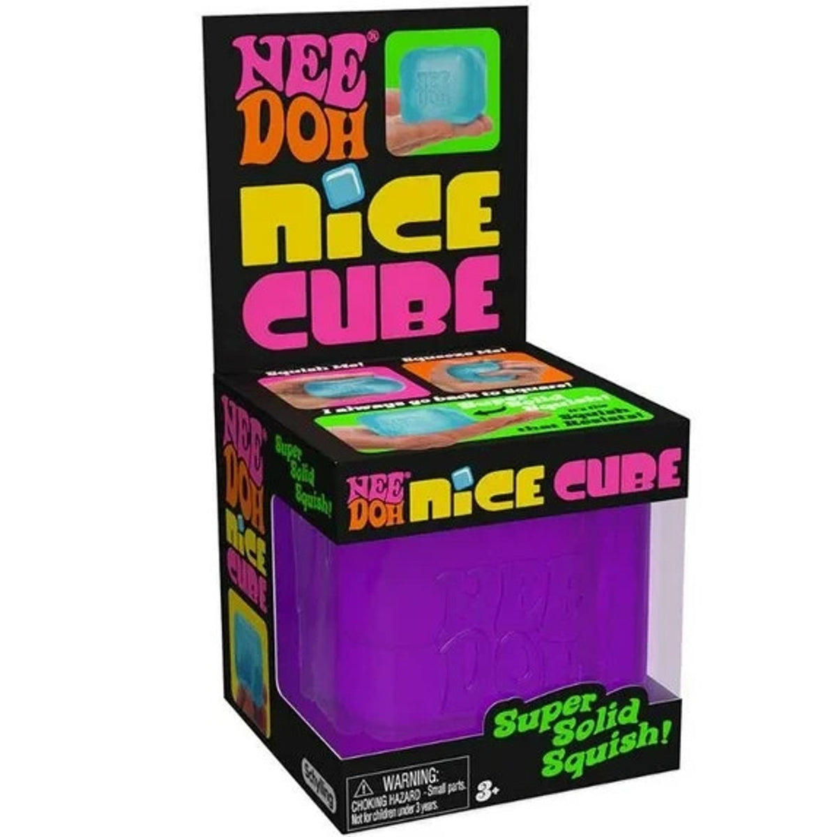 🔥NeeDoh Nice Cube - Super Solid Squish! (Purple) BNWT🔥