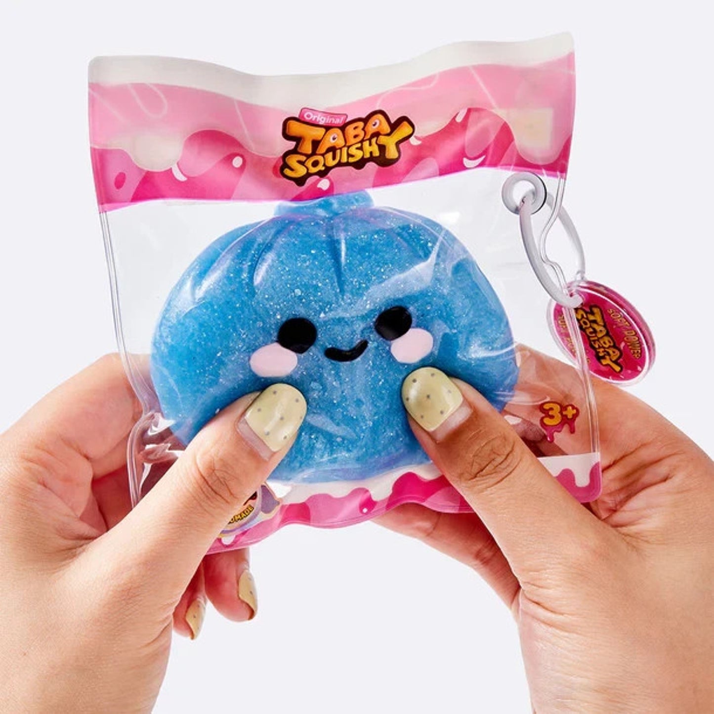 🔥Tabasquishy Blue Glitter Dumpling Squishy Squeeze Toy BNWT🔥