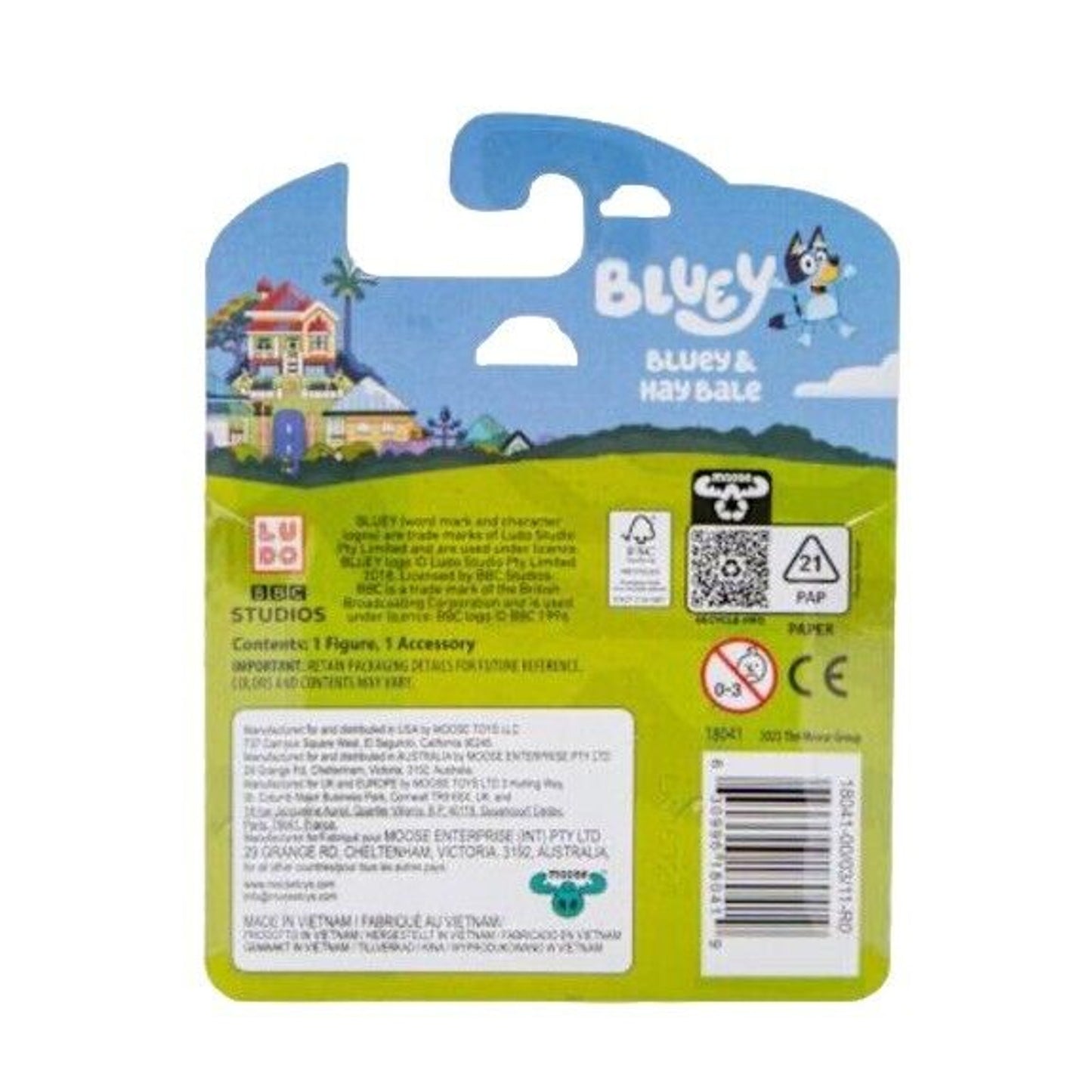 🔥Bluey & Friends Story Starters Bluey & Hay Bale Figure w/ Accessories BNWT🔥