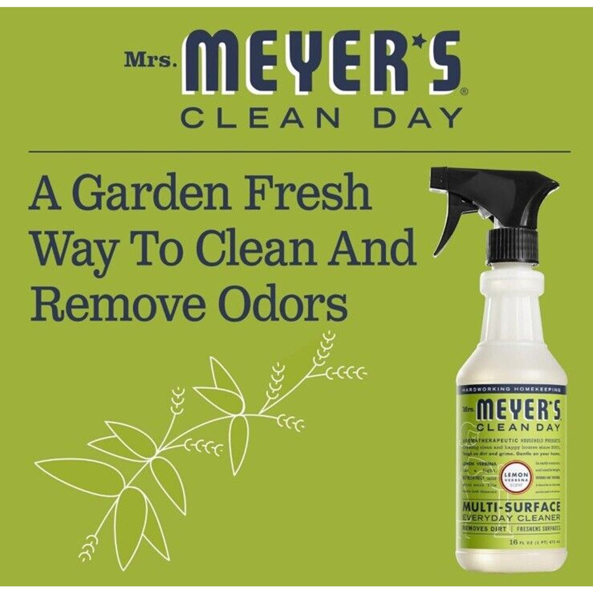 🔥Mrs. Meyer's All-Purpose Cleaner Spray 2 Pack Lemon Verbena 16 fl. oz BNWT🔥