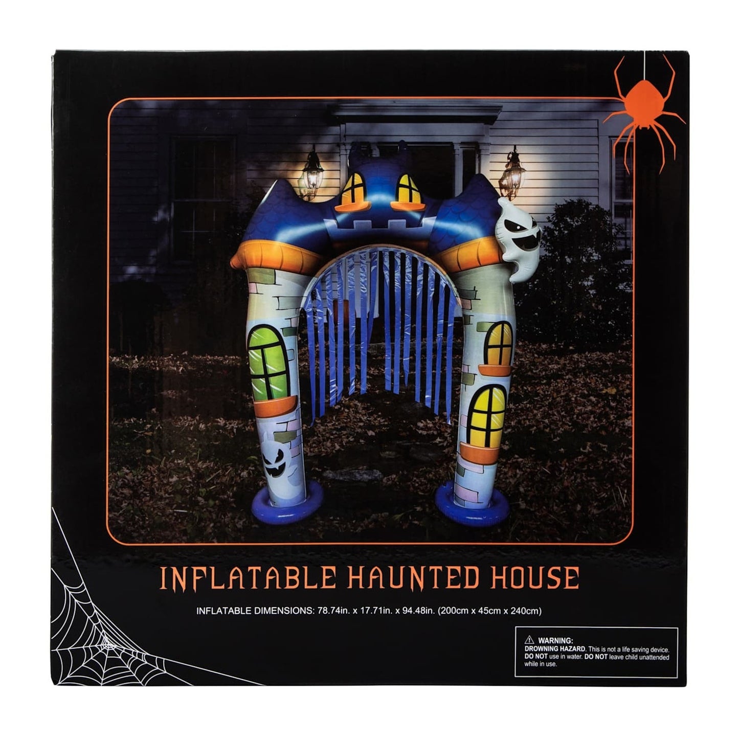 🔥Halloween Inflatable Haunted House 78.74in x 17.71in x 94.48in BNWT🔥
