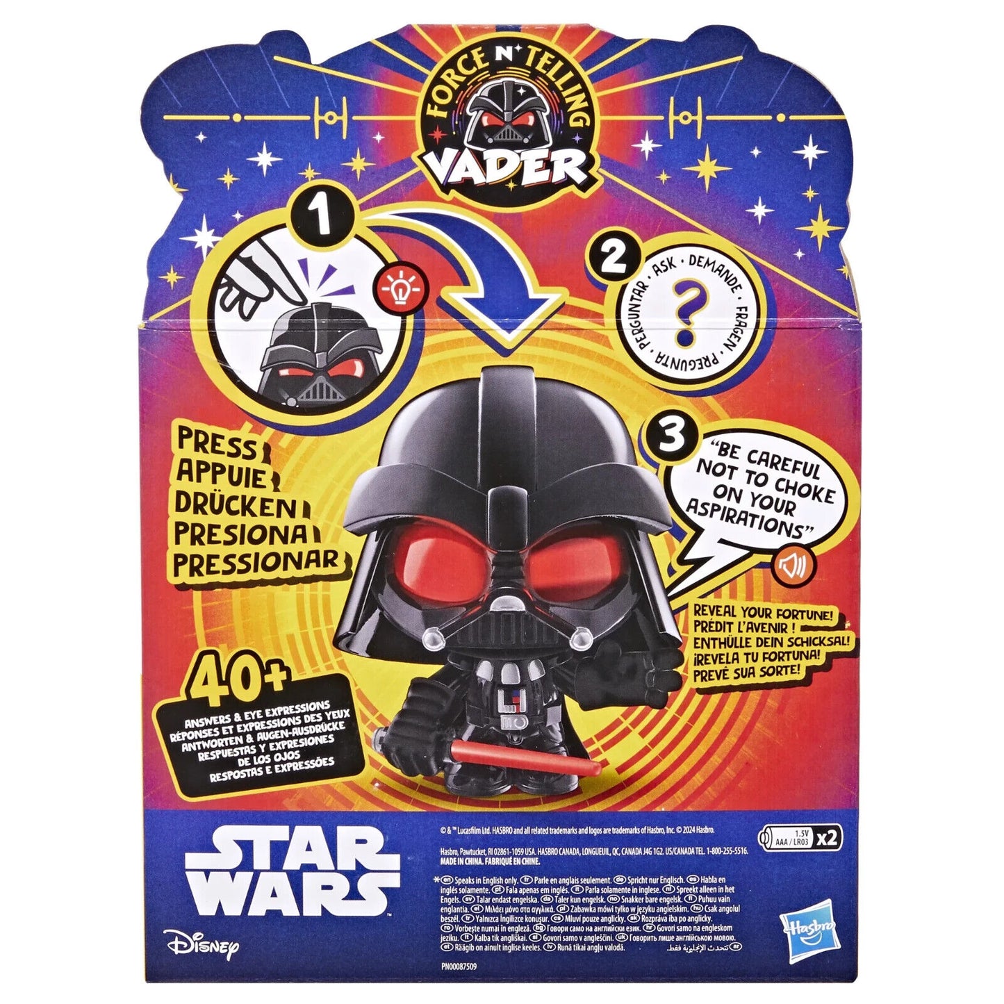 Star Wars Force N Telling Vader, Christmas Stocking Stuffers for Kids BNWT