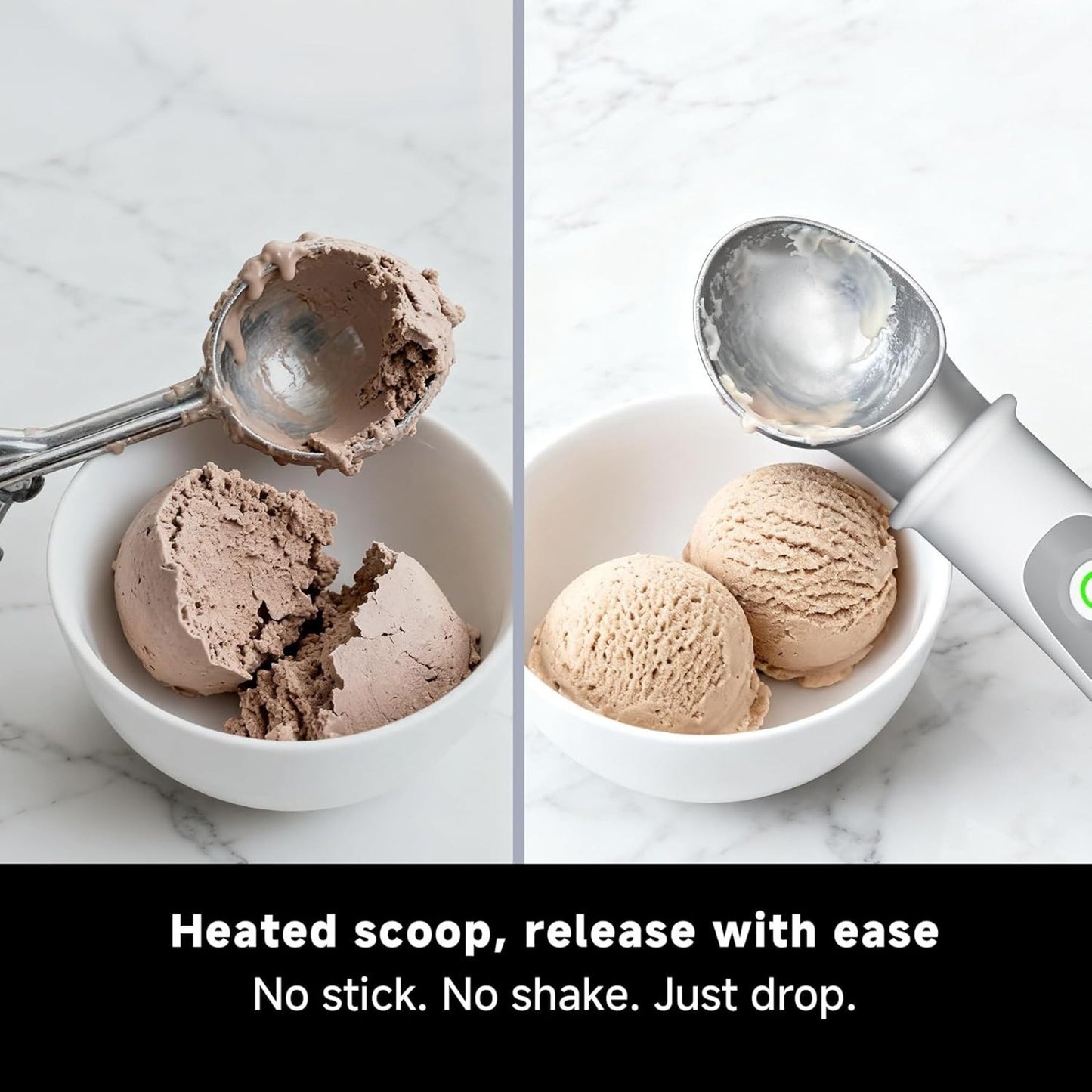 🔥SEAINGO Heated Ice Cream Scoop Ceramic-Coated USB-C Ergonomic Handle BNWT🔥