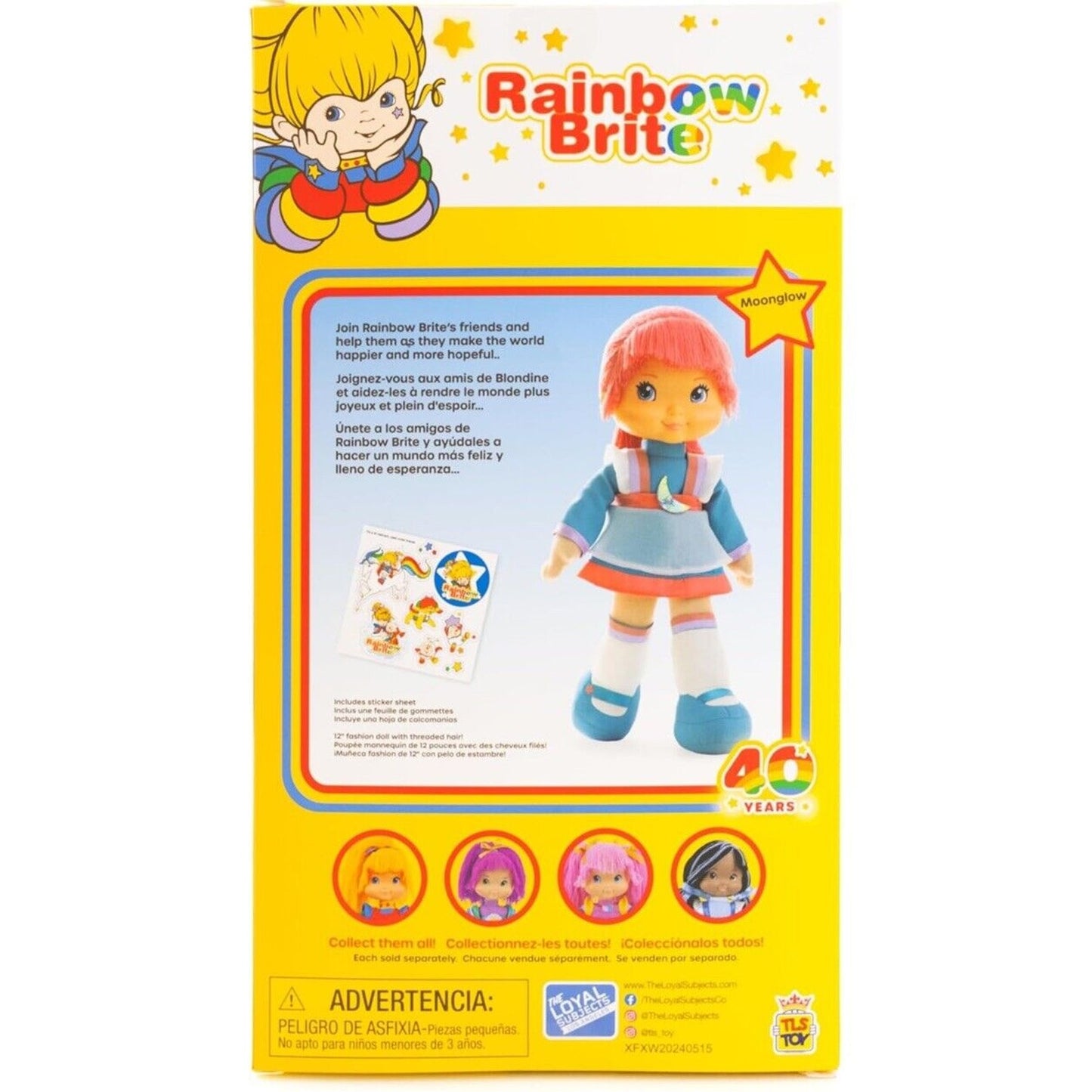 🔥The Loyal Subjects Rainbow Brite Limited Edition 12" Moonglow Doll BNWT🔥