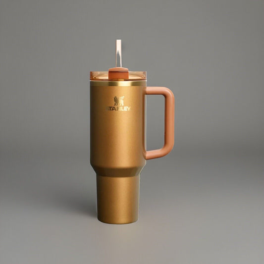 🔥STANLEY SPARKLE COPPER TINSEL QUENCHER H2.0 FLOWSTATE TUMBLER 40 OZ LIMITED🔥