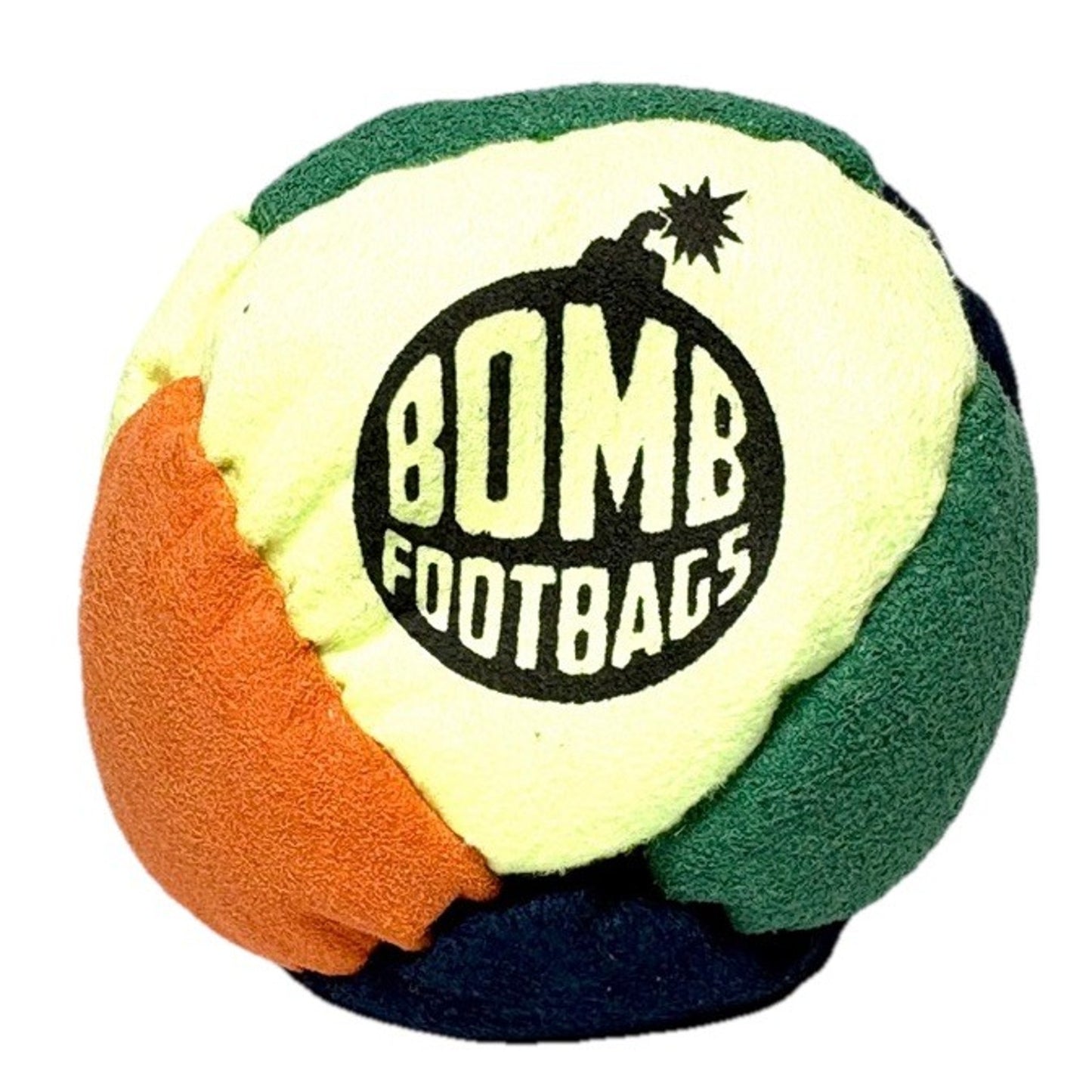 🔥Bomb Footbags The Simply Bomb Hacky Sack Footbag Neon/Forest/Rust/Navy NWT🔥