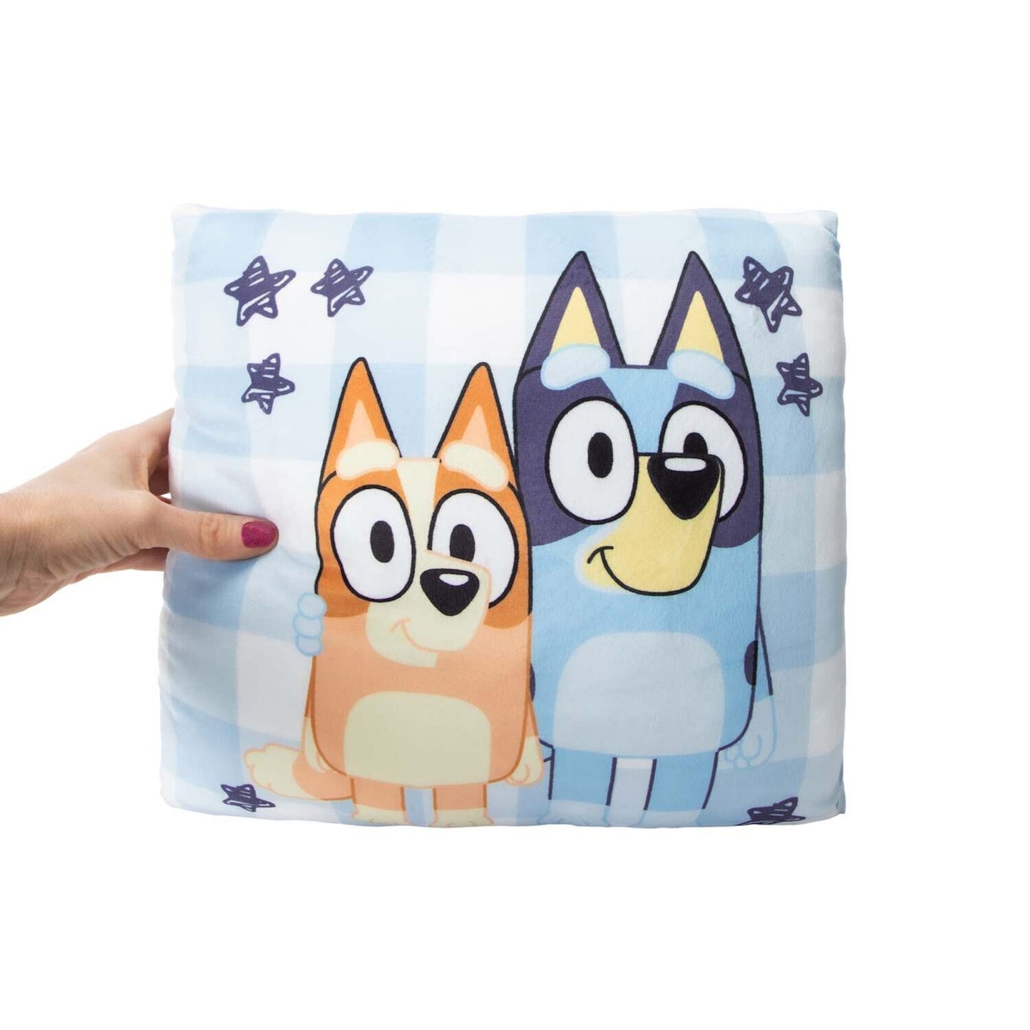 🔥Bluey Stars Travel Throw Pillow BNWT🔥