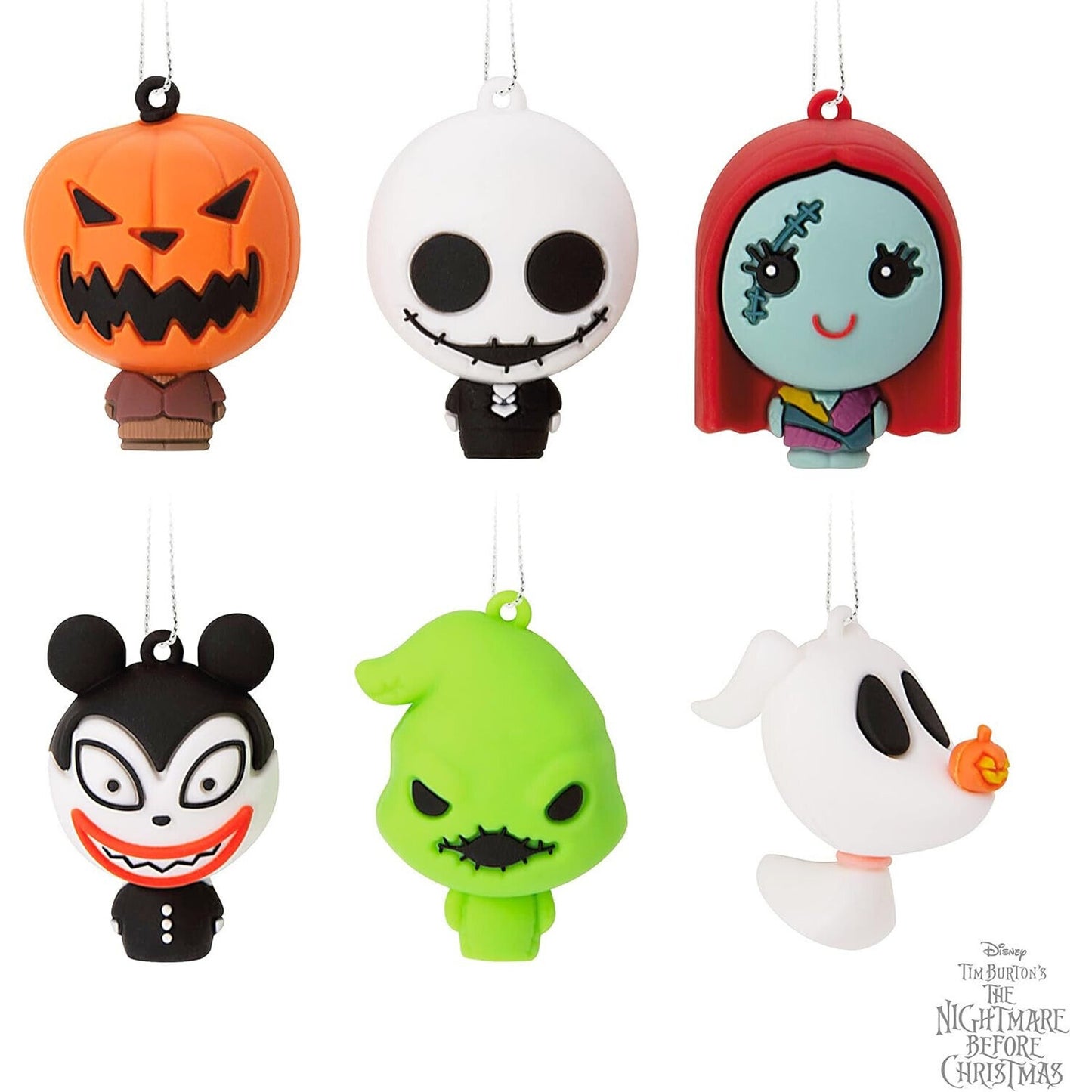 🔥Hallmark Disney The Nightmare Before Christmas Ornaments Set Of 6 Mini 2023💥