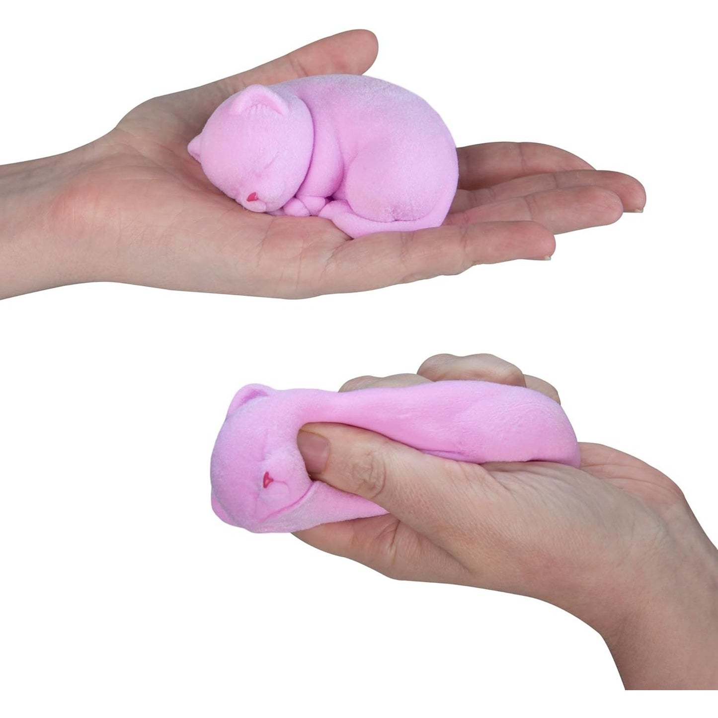 🔥Taba-Licious Curiosities Fluffs Cat Squeeze Squishy Toy Pink BNWT🔥