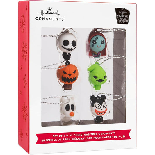 🔥Hallmark Disney The Nightmare Before Christmas Ornaments Set Of 6 Mini 2023💥