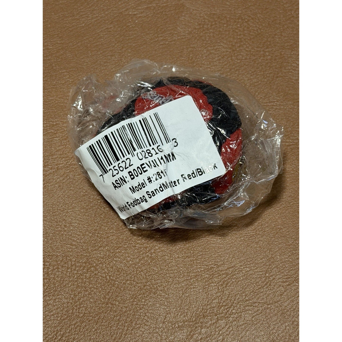 🔥World Footbag SandMaster Hacky Sack Black/Red BNWT🔥