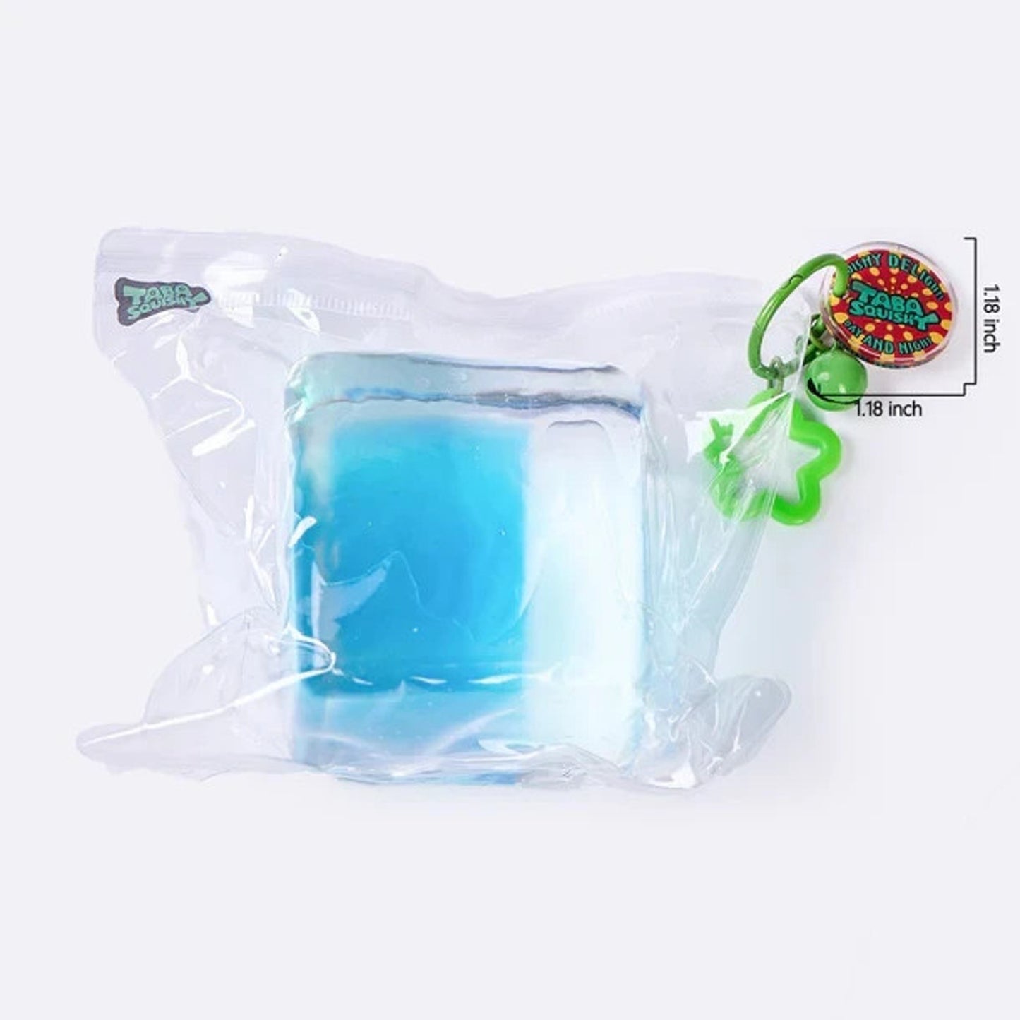 🔥Nested Cyan Ice Cube Taba Squishy BNWT🔥