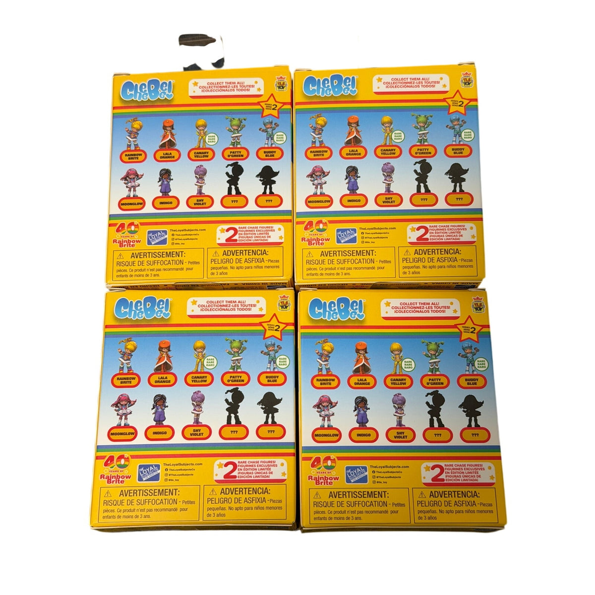 RAINBOW BRITE TLS TOY 40TH ANNIVERSARY SET OF 4 MINI FIGURES BNWT