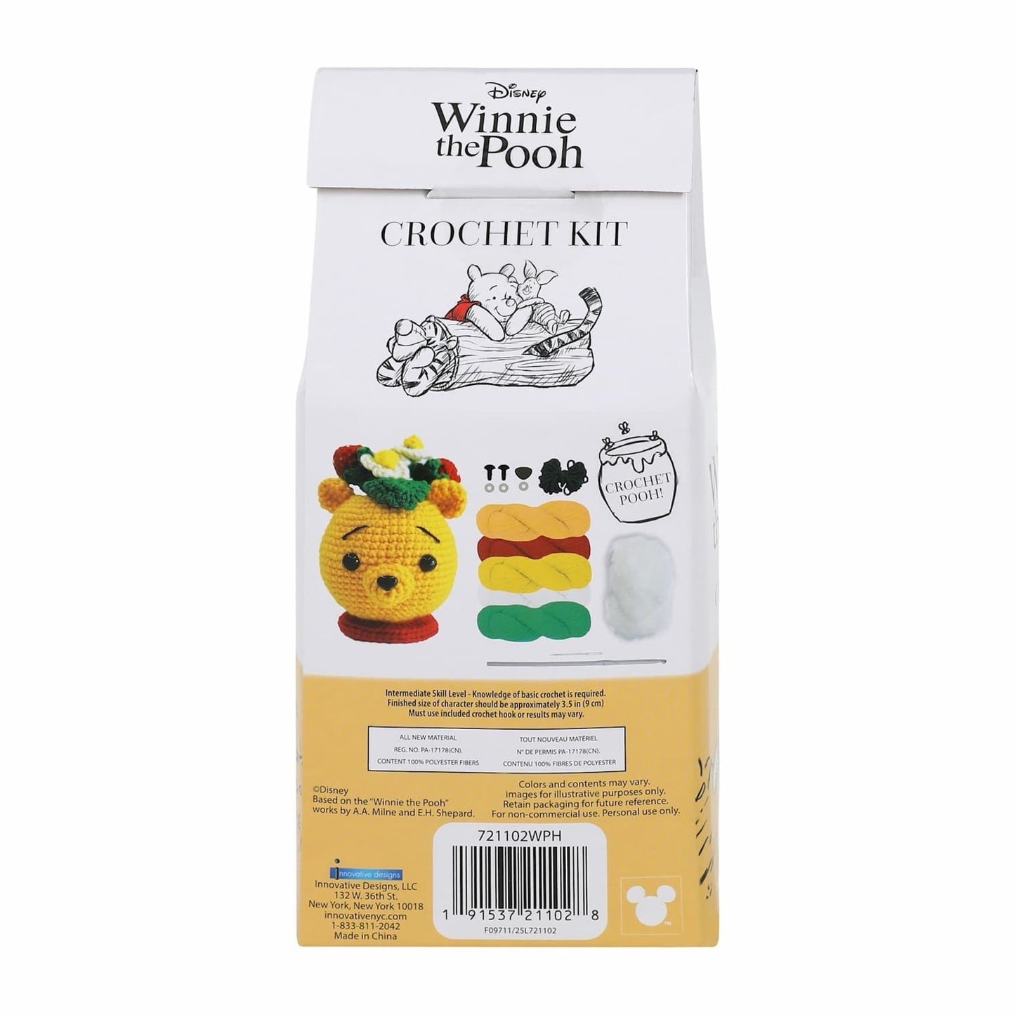 🔥Disney Winnie the Pooh Head Crochet Kit BNWT🔥
