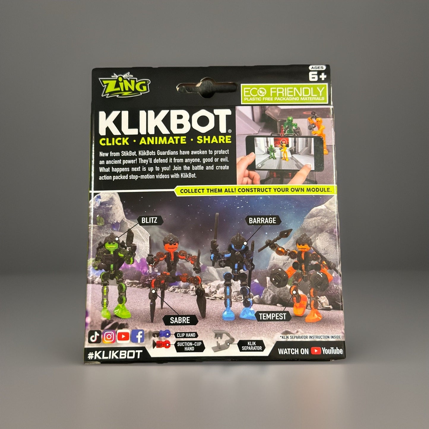 🔥Zing Klikbot Stop Motion Animation Figure - Guardian - Blitz BNWT🔥