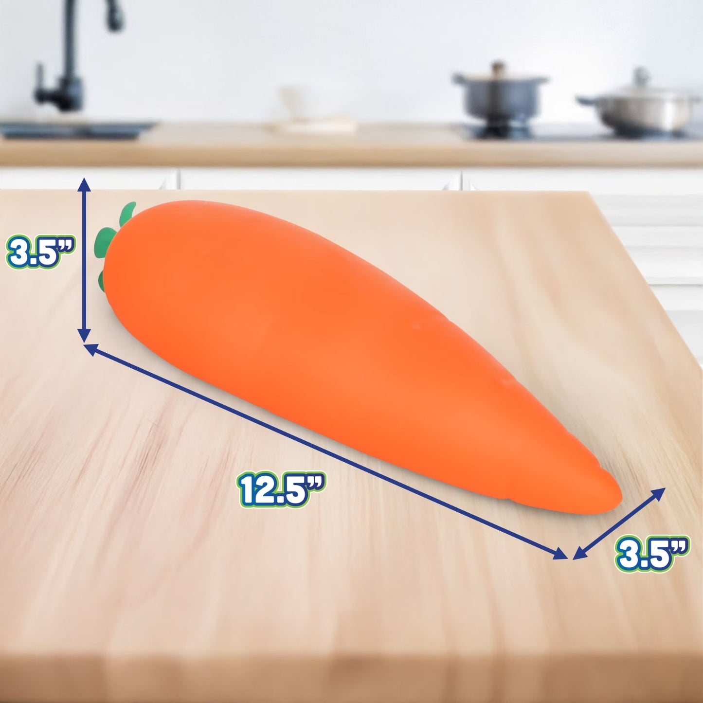 🔥Toymendous Jumbo Squishy Carrot Sensory Toy 12.5" Fidget Stress Relief BNWT🔥