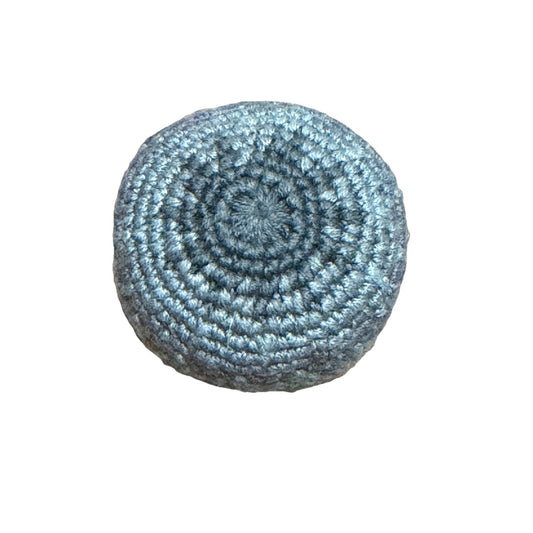 🔥World Footbag Boota Bag Crochet Hacky Gray/Teal BNWT🔥