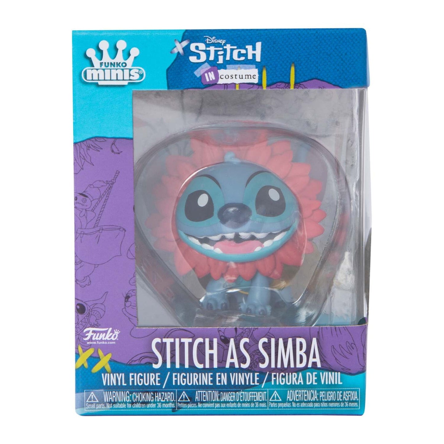 🔥Funko Minis! Stitch in Costume: Stitch as Simba BNWT🔥