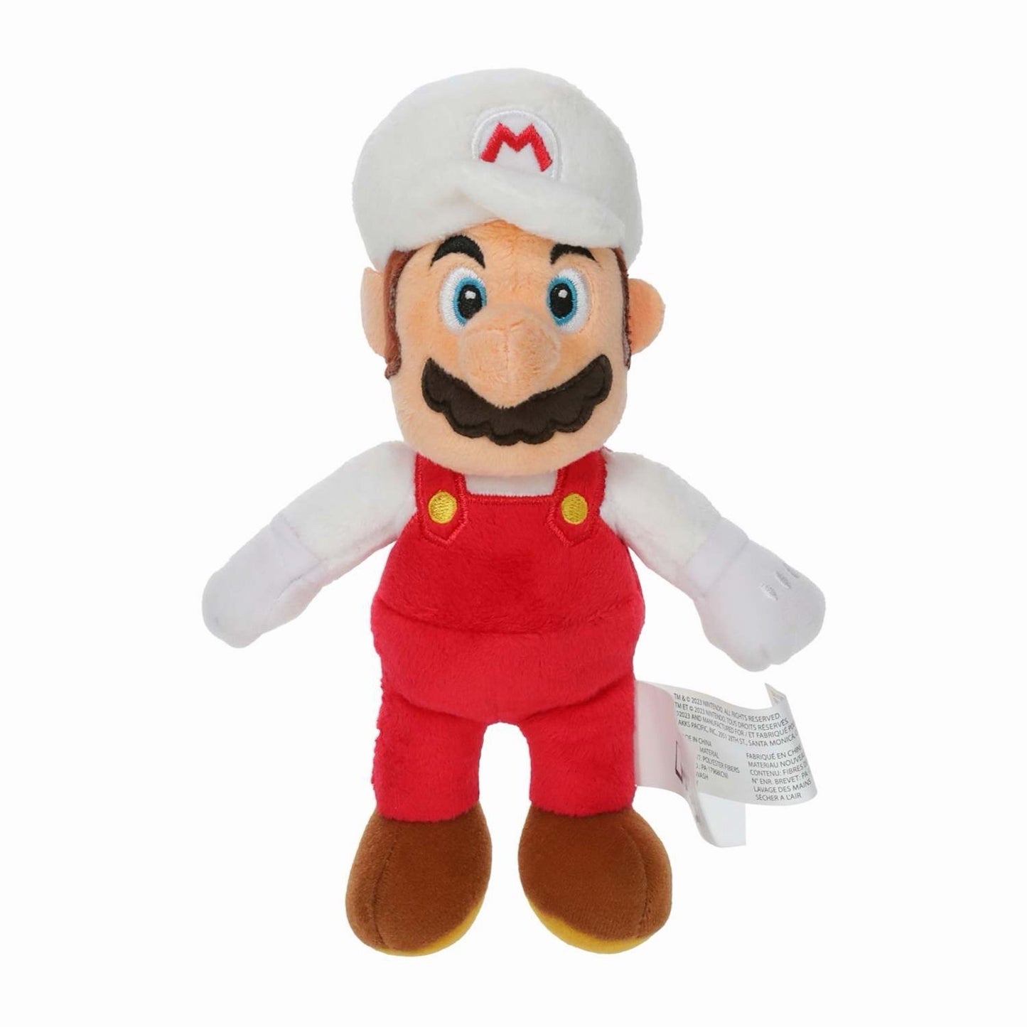 🔥Nintendo Jakks Pacific Super Fire Mario White Plush Stuffed Toy BNWT🔥