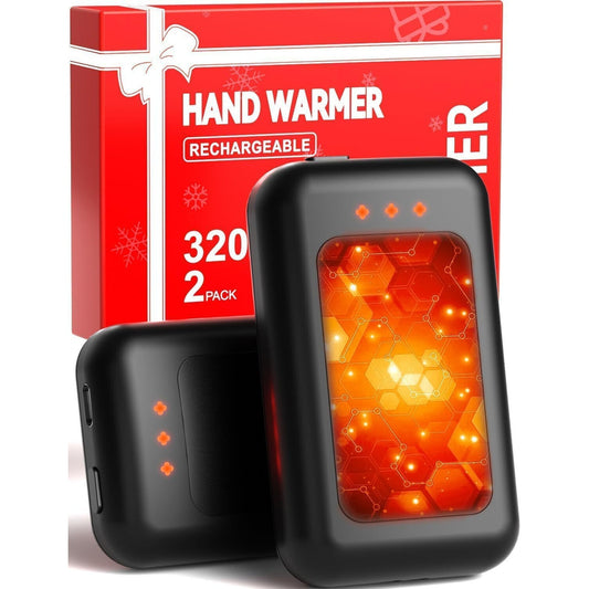 🔥2 Pack Rechargeable Electric Hand Warmers 6400Mah Last 16 Hours BNWT🔥