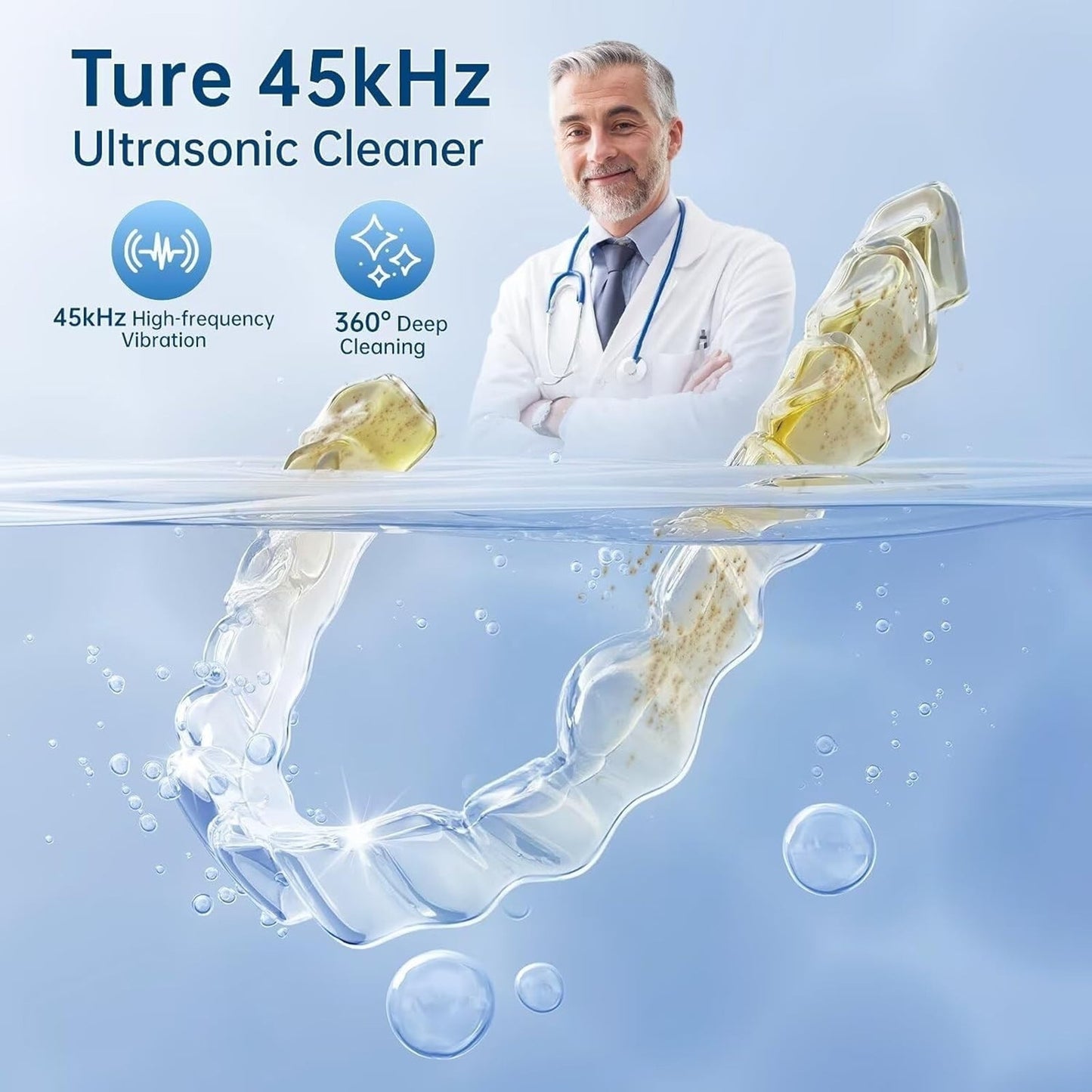 🔥45Khz Ultrasonic Deep Cleaning Machine 200ML Dental Pod BNWT🔥