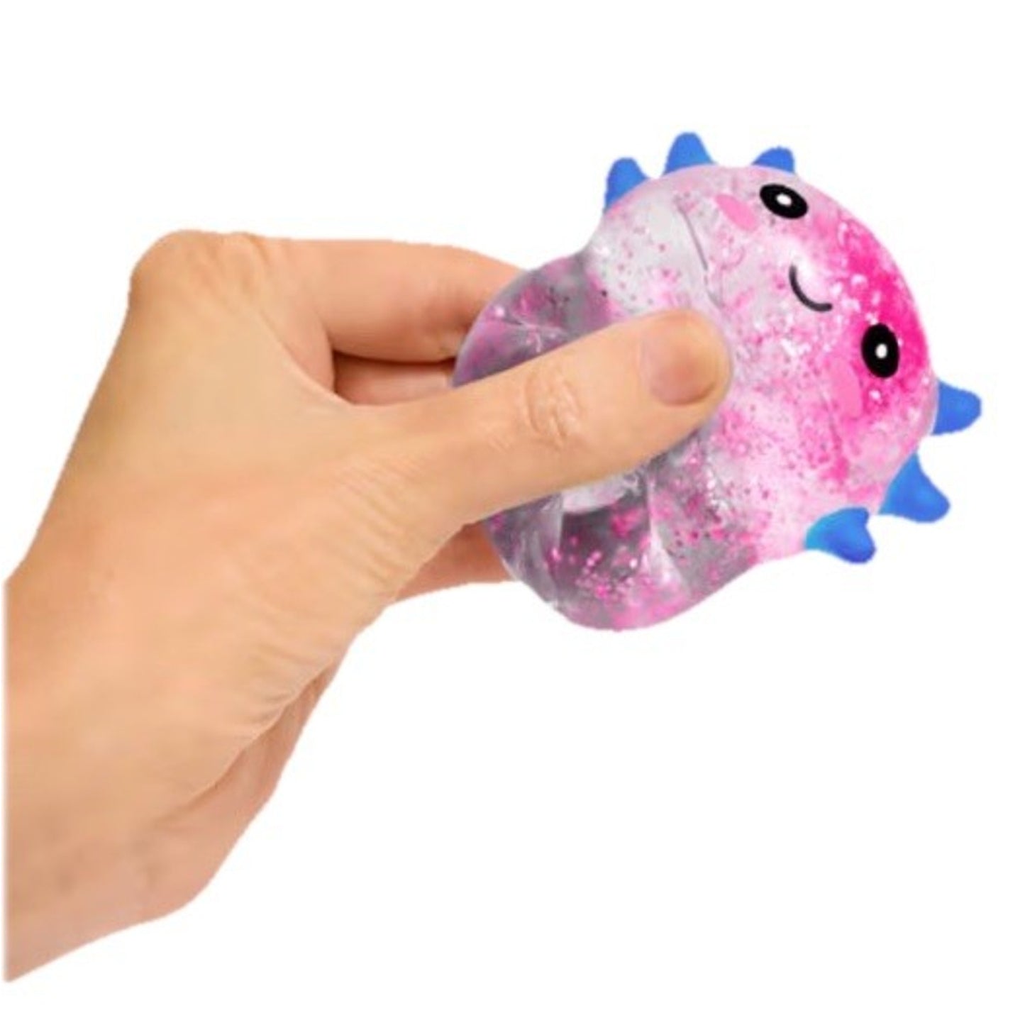 🔥Squishy Glitter Axolotl Squeeze Toy Viral TikTok Stress Reliever Green BNWT🔥