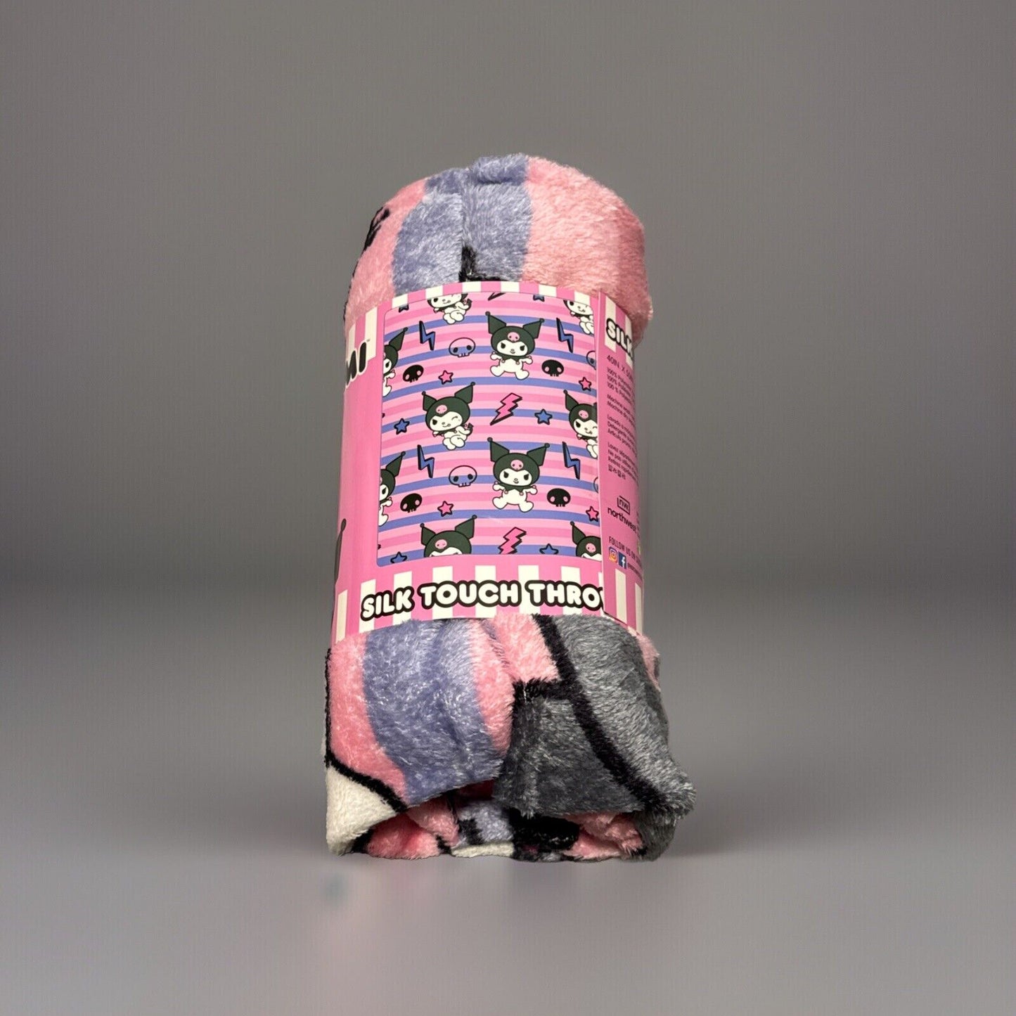 🔥Sanrio Kuromi Silk Touch Throw Blanket 40" x 50" BNWT🔥