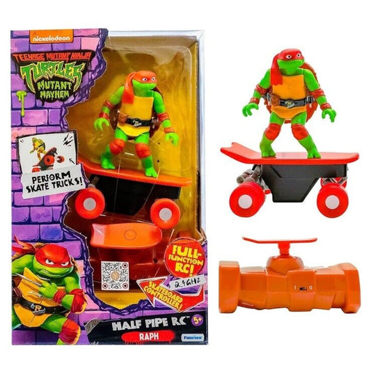 🔥Teenage Mutant Mayhem Nickelodeon Ninja Turtles Half Pipe Raph Skate RC🔥