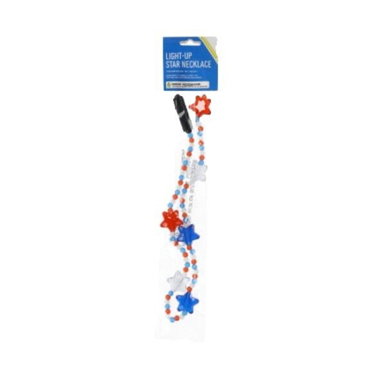 🔥2-Pack Of Patriotic 4th Of July Party Light-Up Star Necklace 16” BNWT🔥