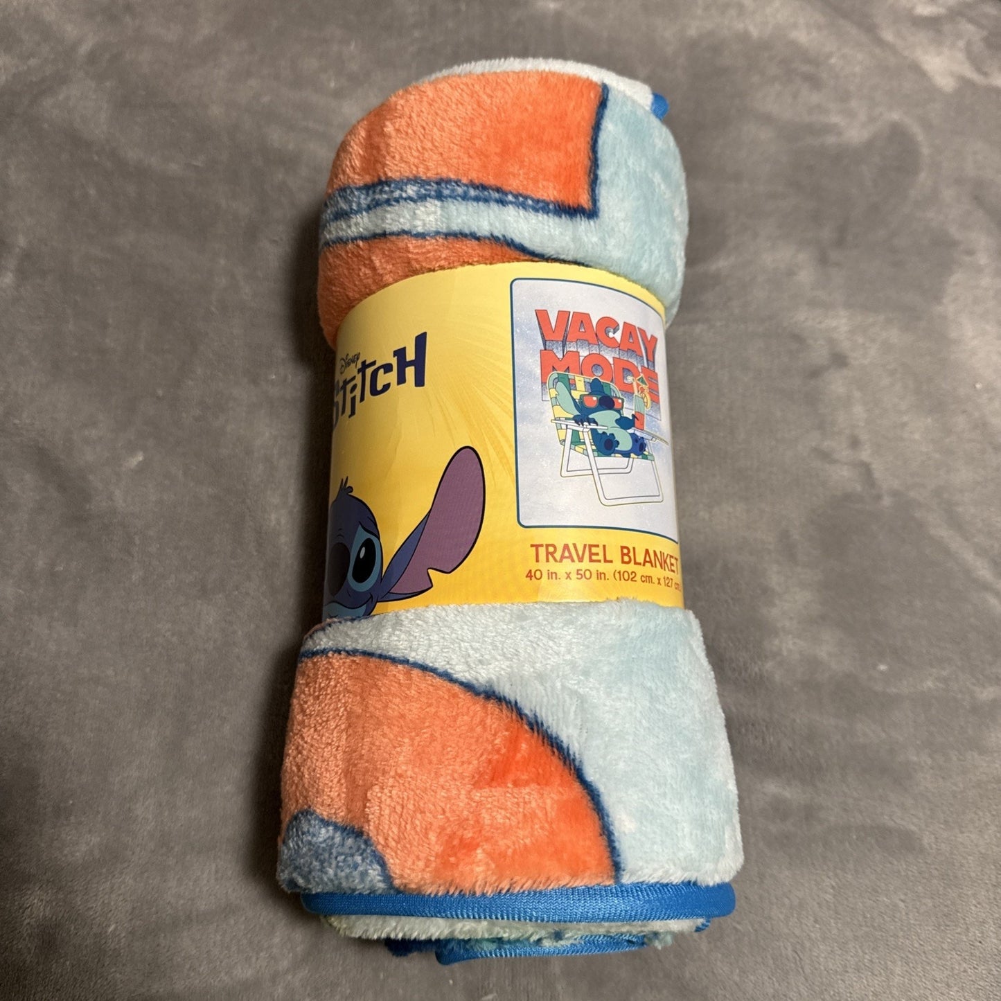 🔥Disney Stitch Vacay Mode 40 x 50 Inch Silk Touch Throw Blanket BNWT🔥