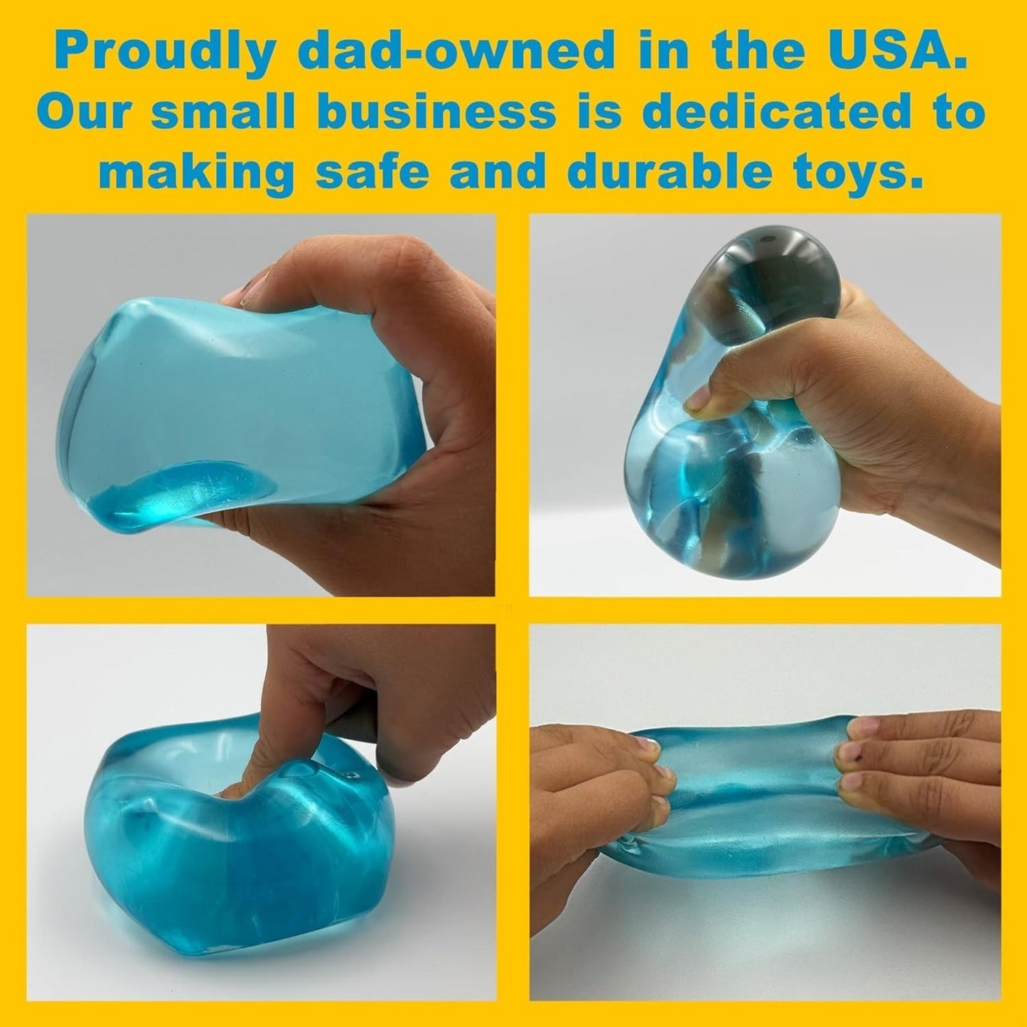 🔥Premium Big Block Squeez'M Cube 35% Larger Than The Standard Large Blue BNWT🔥