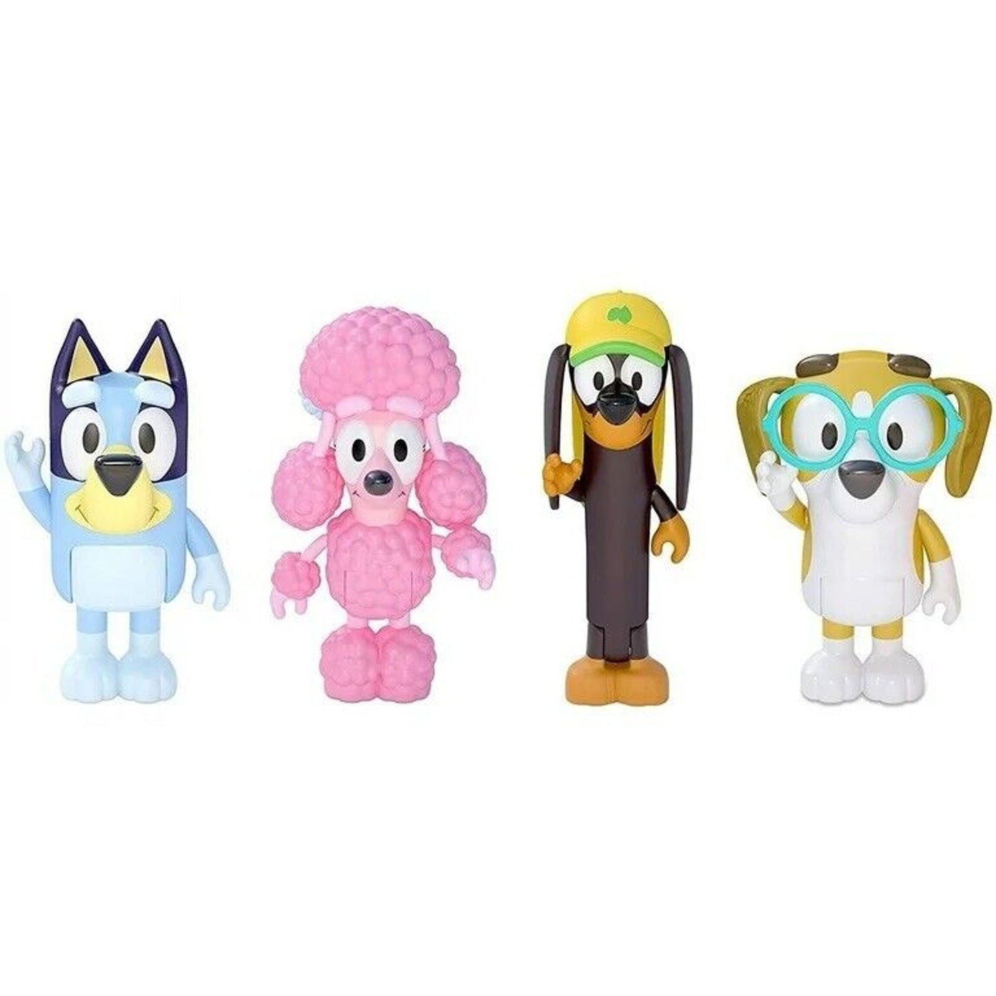 🔥Bluey & Friends School Pack Bluey, Coco, Honey, Snickers Figure Set Toy NWT💥